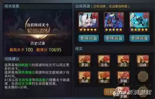 轮回试炼阵容(英雄的试炼阵容推荐)插图1