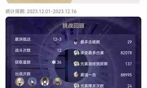 原神螺旋2.0阵容搭配