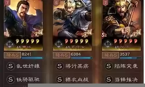 奸雄骑阵容搭配