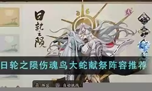 伤魂鸟大蛇阵容搭配