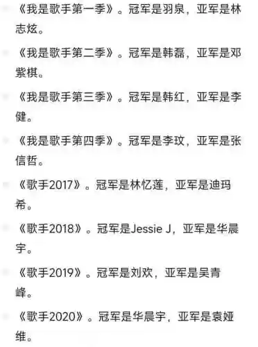 2017歌手 阵容(歌手2019阵容)插图1