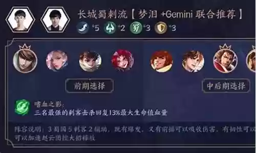 王者前排阵容搭配