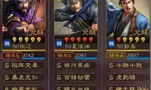 张辽魏骑阵容搭配