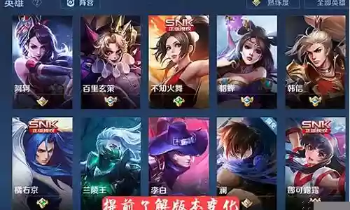 张大仙新赛季阵容搭配