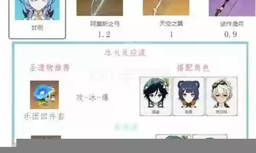 天空甘雨阵容搭配推荐最新