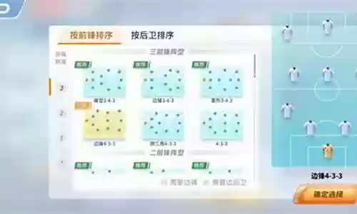 未来足球阵容搭配图表最新