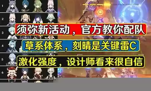原神新手须弥阵容搭配