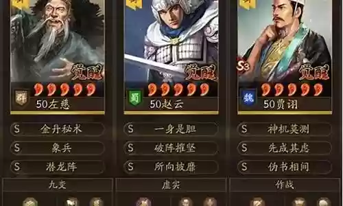 潜龙阵的贾诩阵容搭配