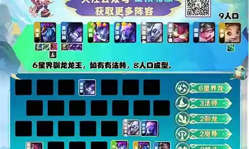 龙王下棋简单阵容搭配表