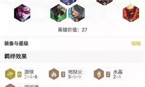 游侠最佳搭配阵容图表格