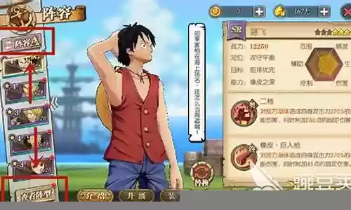 新手阵容搭配航海王