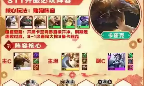 阵容搭配s1