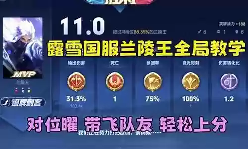 国服兰陵王阵容最新搭配