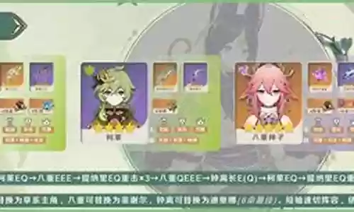 提纳里绽放阵容搭配