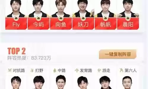 王者狼队主队阵容搭配