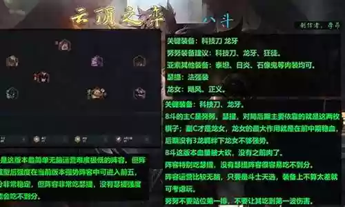 八斗阵容搭配大全图