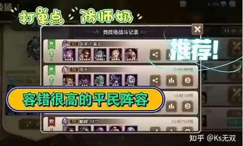 传奇4阵容搭配图表大全