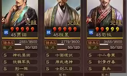 五谋臣共存战法搭配阵容