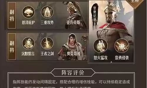 重返帝枪队阵容搭配
