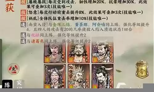 名将之弈孟获阵容搭配