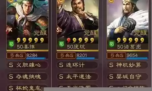 姜维最强组队阵容搭配图