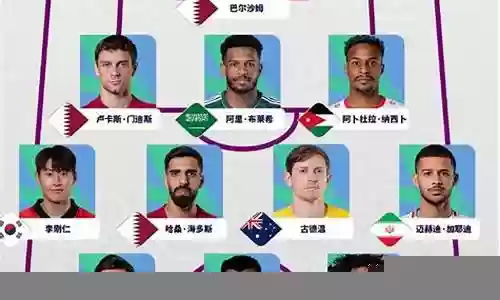 卡塔尔球员阵容搭配图片大全