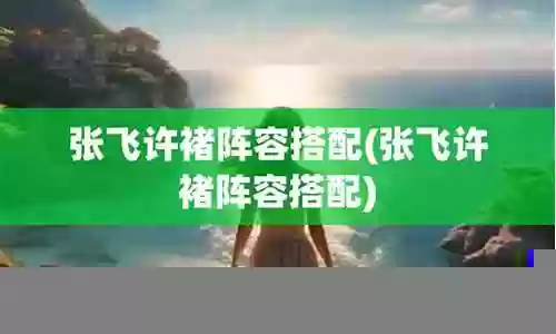 张飞许褚典韦阵容搭配