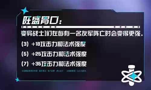 变异战士旺盛胃口阵容搭配