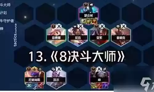 决斗幻境阵容搭配推荐图