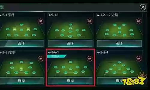 足球重炮阵容搭配图表大全插图