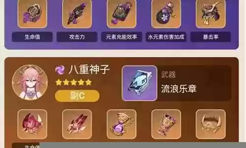 八重仙子阵容搭配图表