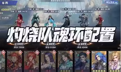 灼烧队阵容魂环搭配