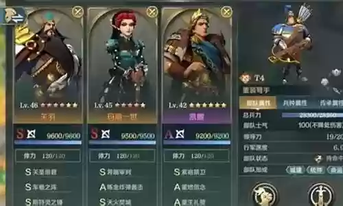 征服强势阵容搭配图表大全