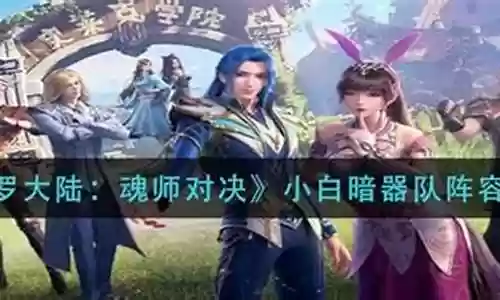 小白暗器队阵容搭配实战