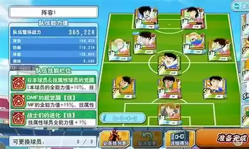 足球小将国际服阵容搭配