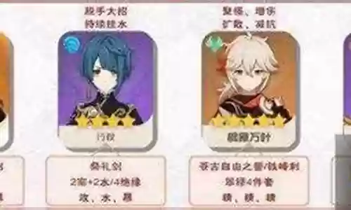 原神迪老爷阵容搭配