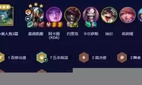 云顶五杀摇滚阵容 搭配
