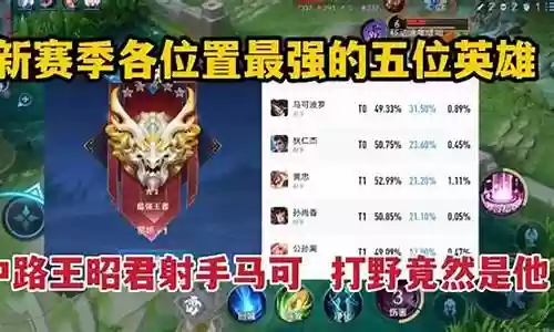 马可打野的最强阵容搭配