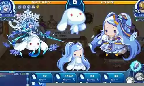 洛克王国雪影娃娃用4个技能